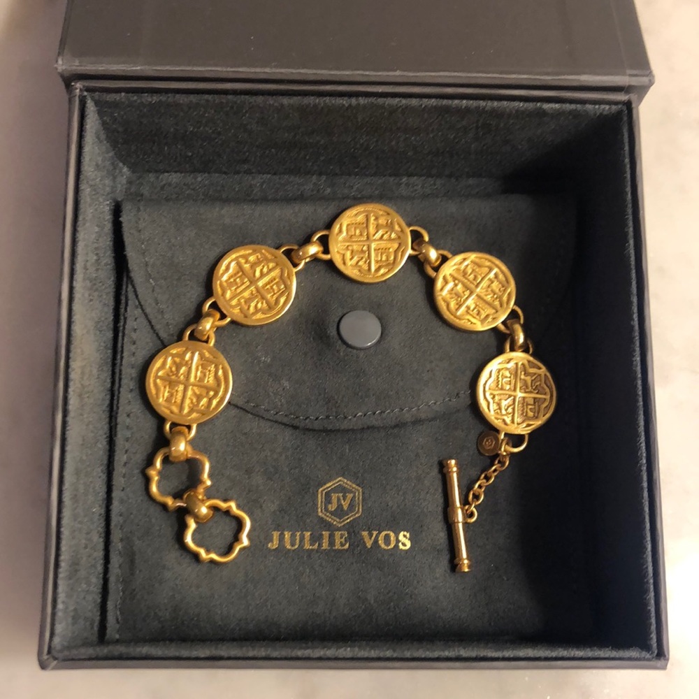 Julie Vos Coin Link Bracelet